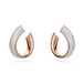 Swarovski Dames Oorringen Metaal Roségoudkleurig
