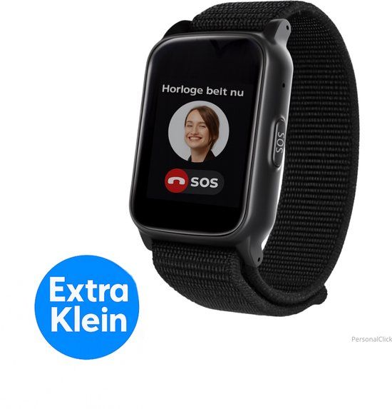 PersonalClick Alarm Horloge Ouderen - Zilver - Valdetectie - GPS - Waterdicht - Geen Abonnement