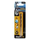 Piranha HSS-CNC Hi-Tech Bullet metaalboor, ook voor hout/PVC, 1,5 mm boordiameter, 40 mm totale lengte, 2 stuks 7mm multi