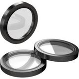 Etteri Film de protection pour caméra arrière pour Apple iPhone 16 Pro Max / 16 Pro, Verre trempé, Noir