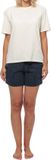 Schiesser Dames pyjama Organic Cotton blauw gestipt / creme