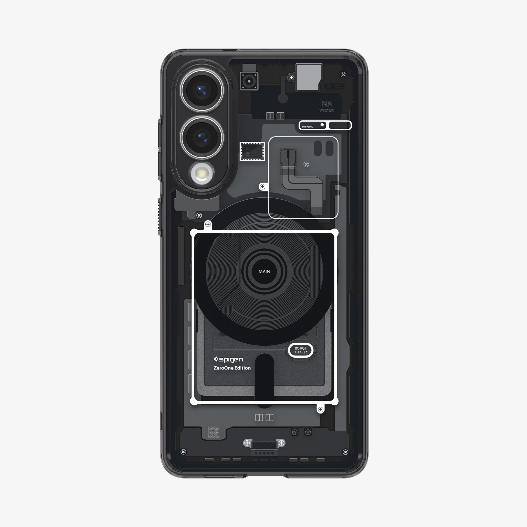 Spigen Ultra Hybrid MagFit Zero One Back Cover - Black - Samsung Galaxy S25 Edge
