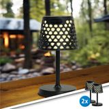 RexTech Solar tafellamp buiten 'Porto' - Set van 2