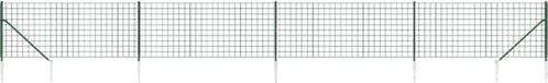 vidaXL Draadgaashek met grondankers 0,8x10 m groen