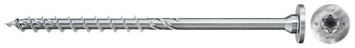 fischer PowerFast FPF II STP frameschroeven 6,0 x 120 cm verzinkte coating gedeeltelijke schroefdraad platte verzonken kop met Torx doos van 100 stuks
