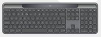 Logitech Signature Slim Solar Plus - Draadloos Toetsenbord - RF + Bluetooth - Grafiet