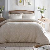 Appletree Heritage Elysia Jacquard Dekbedovertrek Set Kingsize Bed Champagne