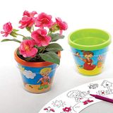 Baker Ross FE509 Bloempotten om in te Kleuren voor de Tuin - Pak van 3