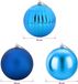 vidaXL - Kerstballenset - XXL - 3 st - Blauw - Ø 25 cm - Kunststof