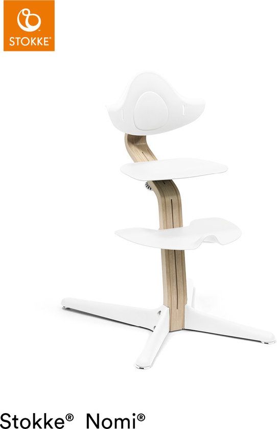 Stokke Nomi Kinderstoel - Beech Natural - White