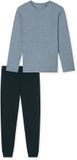 Schiesser Pyjama lang Casual Essentials Heren Nachtblauw