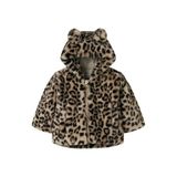 NAME IT BABY imitatiebont winterjas - bruin