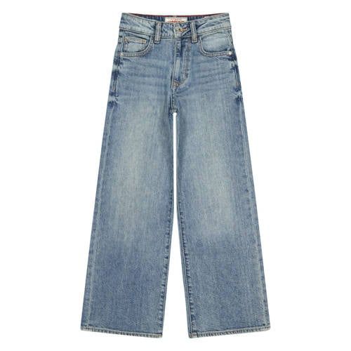 Vingino Cianna wide leg jeans medium blue denim