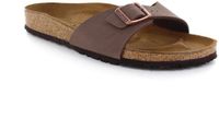 Birkenstock Madrid Smal Dames Slippers - Mocha - Maat 37