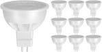 BES LED Brinton LED Spot 12V 10 Stuks - GU5.3 MR16 Fitting - 4.5W 420lm 38D - 865 Helder/Koud 6500K | Vervangt 50W