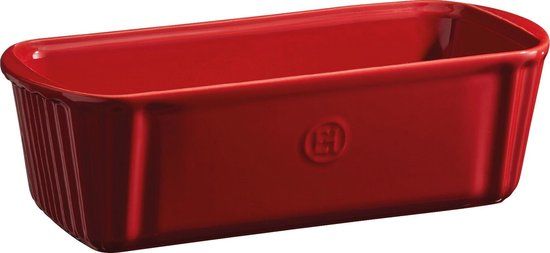 Emile Henry Cakevorm - Grand Cru - Rood - Keramiek - 31x13x9cm