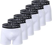 Jack&Jones SENSE TRUNKS 3 PACK Boxershorts Mannen XL Katoen/Elastaan Effen Weiß