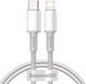 Baseus High Density USB C naar Apple Lightning kabel 1 meter wit - 20W