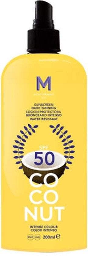 MEDITERRANEO Sun Coconut Sunscreen Dark Tanning SPF50 200 ml - Zonnebrandcreme