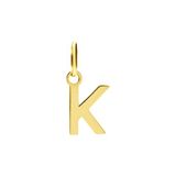 Lucardi Dames 14 karaat gouden letter hanger alfabet - Hanger - 14 Karaat Goud - Goud