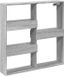vidaXL Wandkast 80x15x80 cm bewerkt hout grijs sonoma eikenkleurig