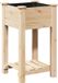 vidaXL Plantenbak Beige 45 x 45 x 76,5 cm Massief Vurenhout