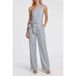NIKKIE jumpsuit met ceintuur - lichtblauw