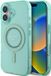 Guess Hoesje geschikt voor Apple iPhone 16 - IML Rhinestones Back Cover - Geschikt voor MagSafe - Groen