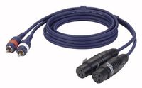DAP Audio XLR naar RCA Kabel 3m
