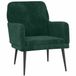 vidaXL Fauteuil fluweel donkergroen 62x79x79 cm