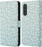 imoshion Design Bookcase voor de Samsung Galaxy A26 - Smoke Green Flowers