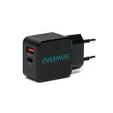 OVERMUST Acculader voor aan de muur 25W