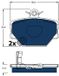 TRW Remblokkenset GDB1365BTE voor Smart Fortwo W451