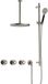 Hotbath Cobber - CW7067 - Inbouw Regendoucheset - Geborsteld Nikkel