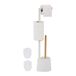 Merkloos Relaxdays Toiletrolhouder en WC-borstelhouder Set