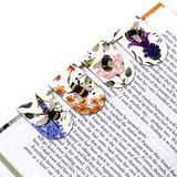 Set Puckator Boekenleggers Set Magnetisch - Nectar Meadows Bloemen & Bijen - Roze&Paars&Rozerood&Blauw - 8x3cm