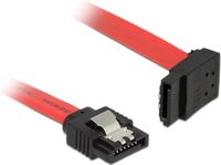 DeLOCK 0.3m SATA III Kabel - Rood/Zwart