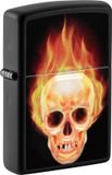 Originele Zippo 3D Print Flaming Skull Lighter
