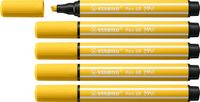 STABILO Pen 68 MAX – Premium Viltstift Met Dikke Beitelpunt - Geel - Doos 5 stuks