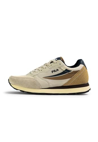 FILA HYPERT sneakers voor heren, Oyster Gray-Lattè Navy, 46 EU