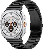 Selected by GSMpunt.nl SBG RVS Schakel Bandje Geschikt voor Samsung Galaxy Watch Ultra / 2 - Roestvrij Staal Horlogebandje Zwart