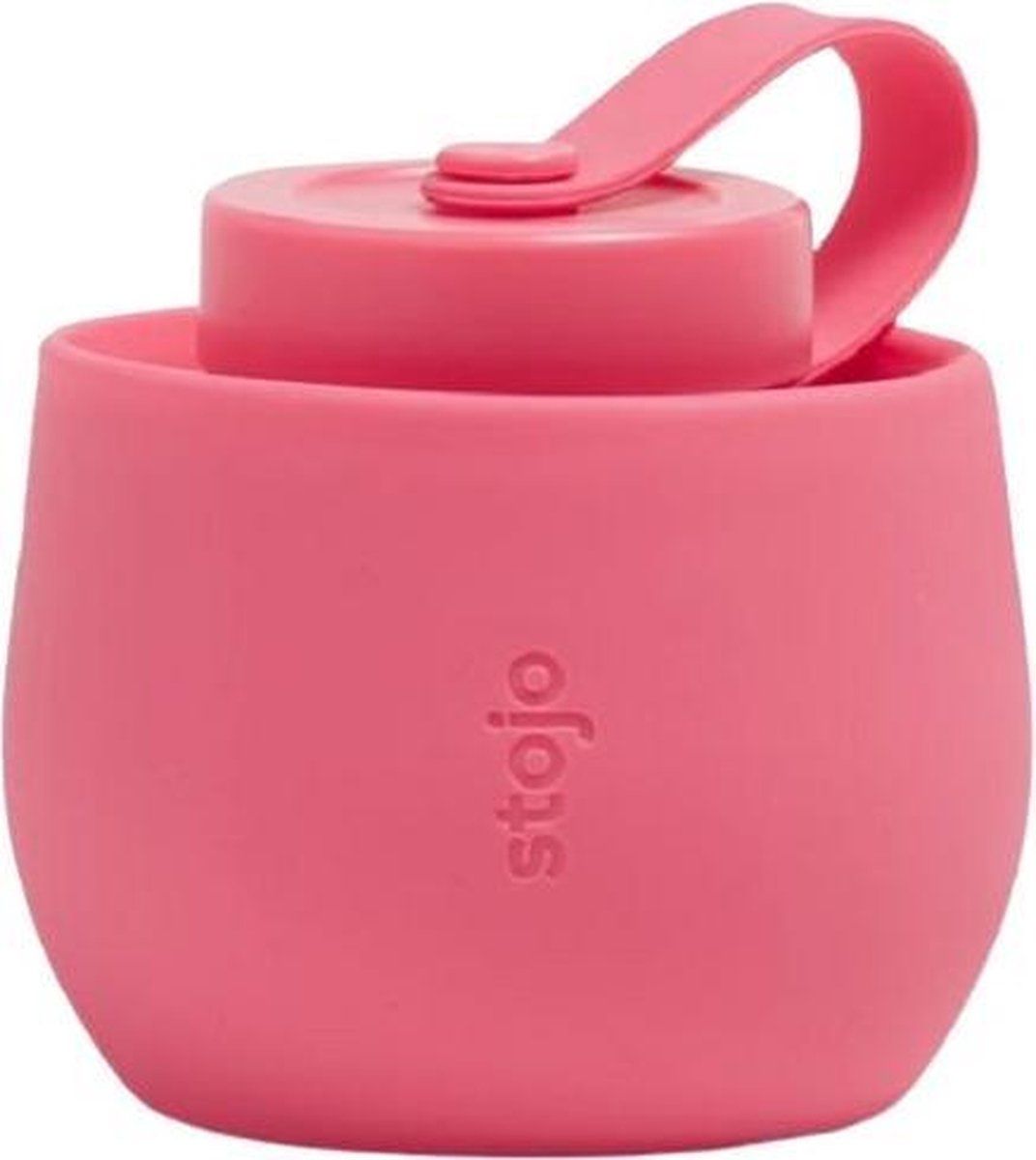 Stojo drinkfles Peony 590 ml siliconen roze