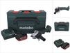 Metabo W 18 L BL 9-125 Snoerloze haakse slijper 18 V 125 mm borstelloos + 1x accu 8.0 Ah + lader + metaBOX