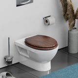 OEM Holland Connections Premium WC-bril Toilet Seat Luxe MDF Bruin/Wit