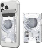 Spigen Ultra Hybrid Zero One Magnetische Kaarthouder Wit Apple iPhone