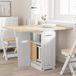 Maison Exclusive - Table basse papillon, pliante, Corona, blanche, en bois massif de pin