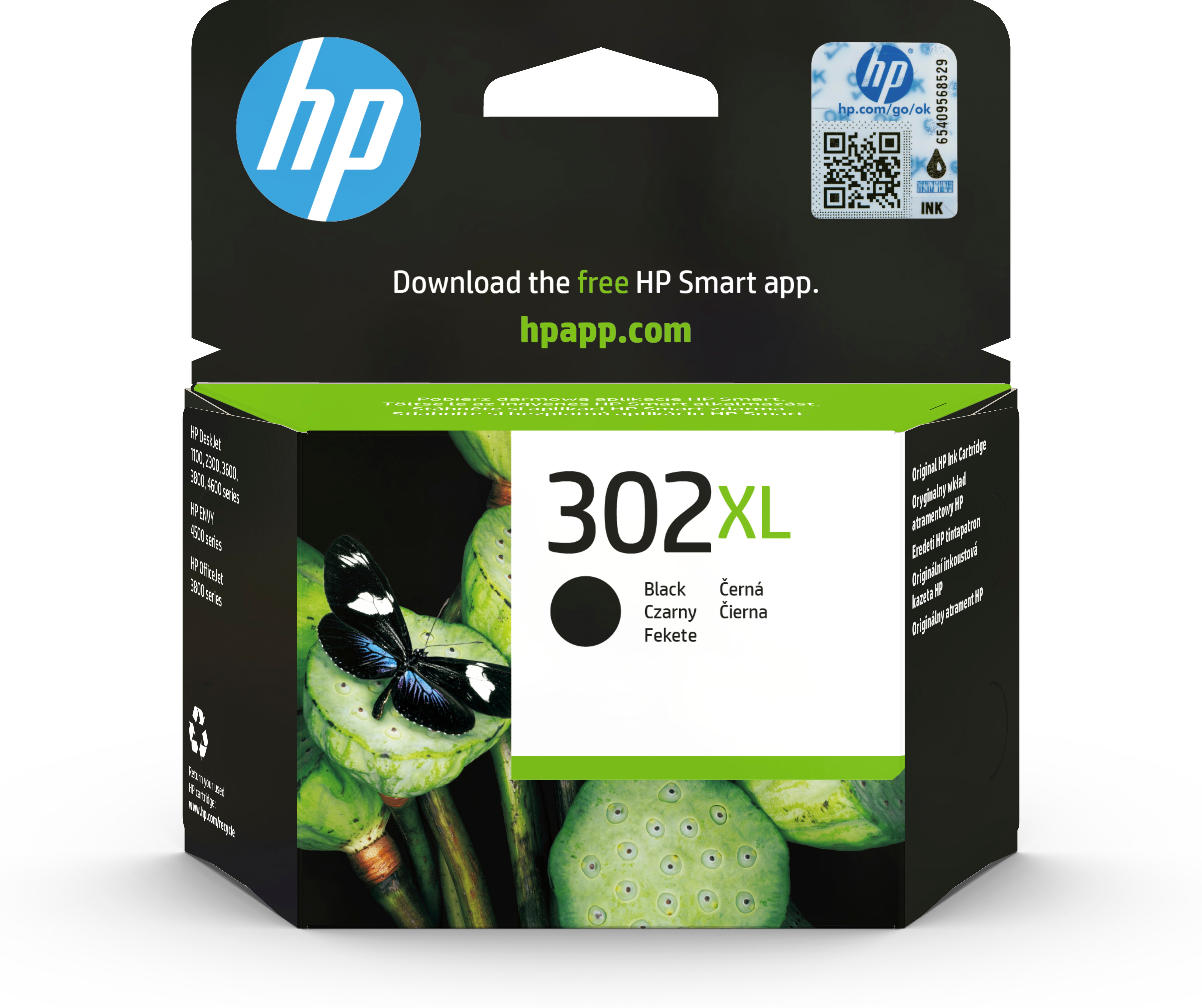 HP   302XL originele high-capacity zwarte inktcartridge