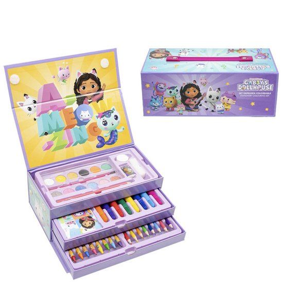 Gabby's Poppenhuis Tekenset Tekenen Tekendoos - 44 Pieces