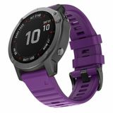 By Qubix - Siliconen bandje - Paars - 26mm Quickfit - Geschikt voor Garmin Instinct 3 - 50mm