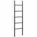 vidaXL Handdoekladder - Zwart - Bamboe - 50 x 190 cm